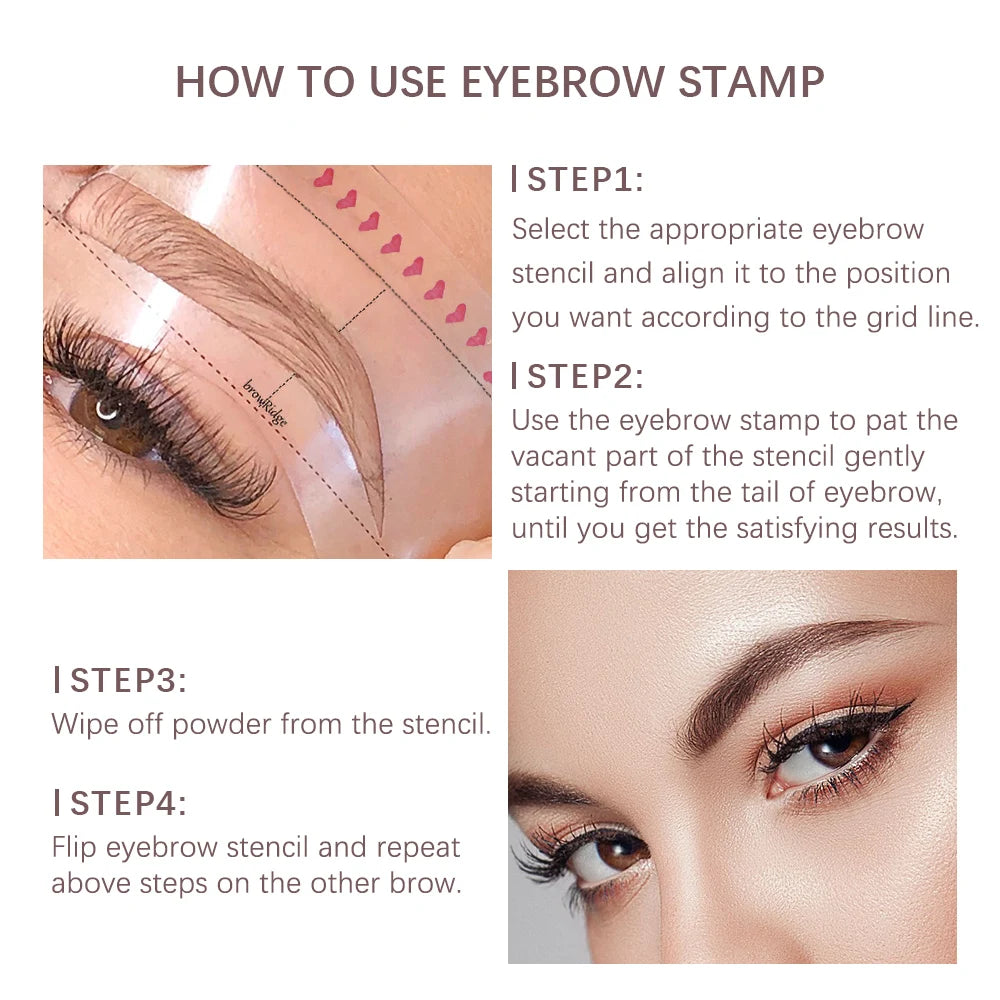 makeup products Eyebrow Stamp Shaping Kit Set makeup Hairline Enhance Make-up for women cosmetics women's makeup