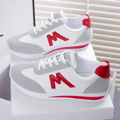 Women Designer Sneakers Round Head Deep Mouth Light Sneakers Versatile Breathable Cross Lace Casual Sneakers Zapatos De Mujer