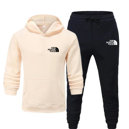 2025 Autumn New print Men's Women Fashion Casual Tracksuits Outdoor Fitness Jogging Hooded Sets Sports Luxury Hoodie+Pants Suit