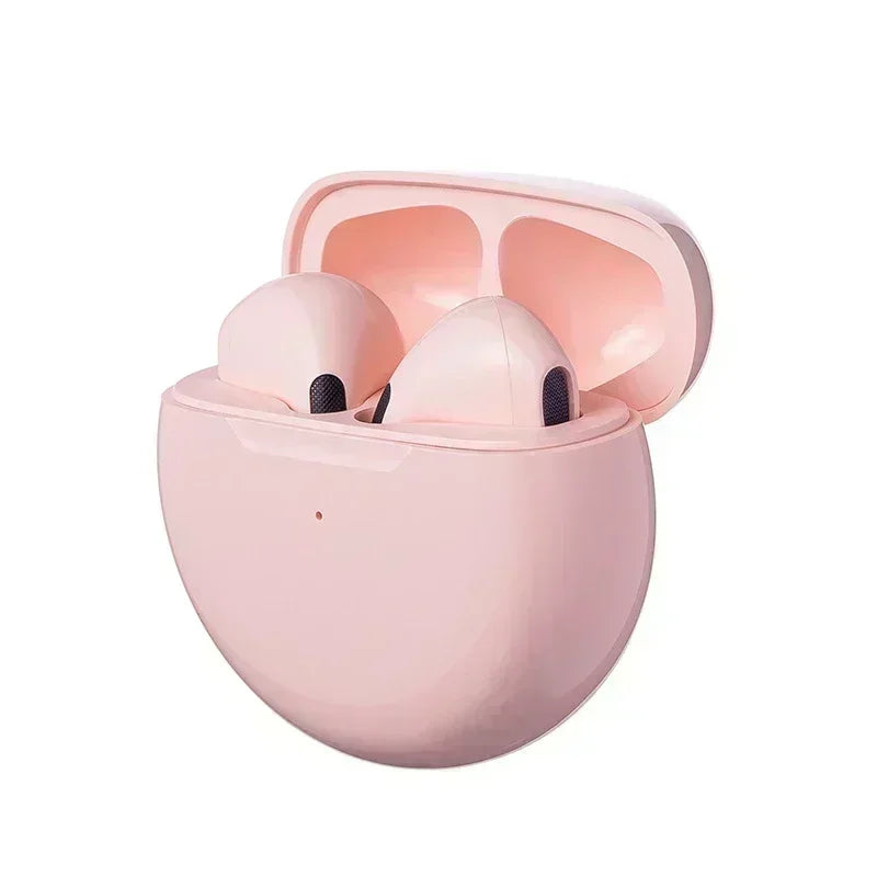 Pro 6 TWS Bluetooth Earphones High-quality Gaming Headset Wireless Noise Cancelling Headset with Mic Earbuds for iPhone Android