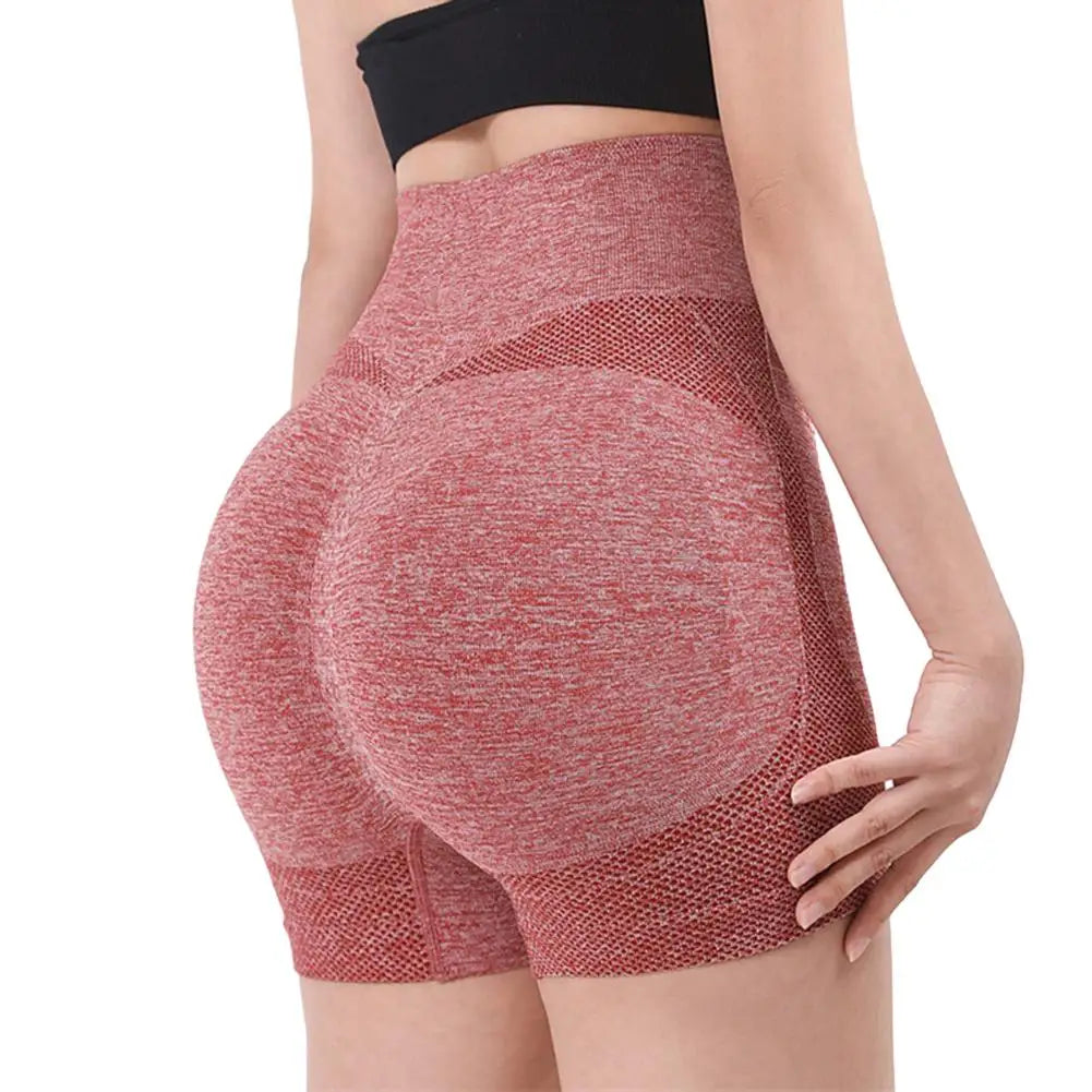 Ladies Yoga Shorts High Waist Workout Fitness Shorts Breathable Butt Lift Fitness Gym Running Women Short Pants