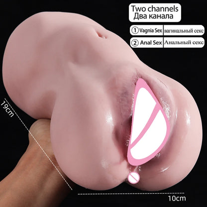 Realistic Vagina 18+ 3D Silicone Pussy For Men Male Masturbation For Men Realistic Rubber Vagina Anus Adults Sexy Toys For Men