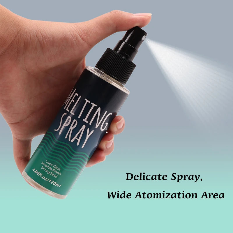 Super Hold Melting Spray Wig Adhesive Glue For Lace Frontal Closure Clear Glue Melting Spray For Lace Wigs Invisible Finishing