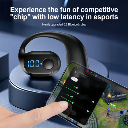 Bluetooth 5.3 Headphone Ear Hook Wireless Earphone HiFi Stereo Noise Reduction Earbud Gaming Headset for Huawei Xiaomi iPhone
