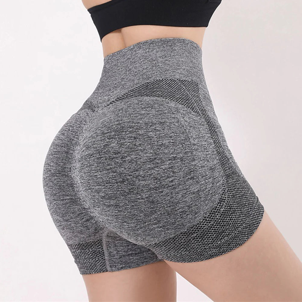 Ladies Yoga Shorts High Waist Workout Fitness Shorts Breathable Butt Lift Fitness Gym Running Women Short Pants