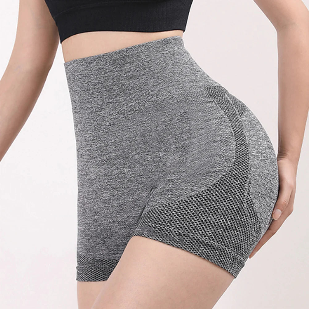 Ladies Yoga Shorts High Waist Workout Fitness Shorts Breathable Butt Lift Fitness Gym Running Women Short Pants