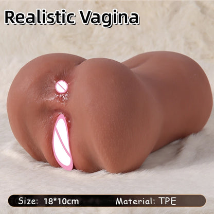 Realistic Vagina 18+ 3D Silicone Pussy For Men Male Masturbation For Men Realistic Rubber Vagina Anus Adults Sexy Toys For Men