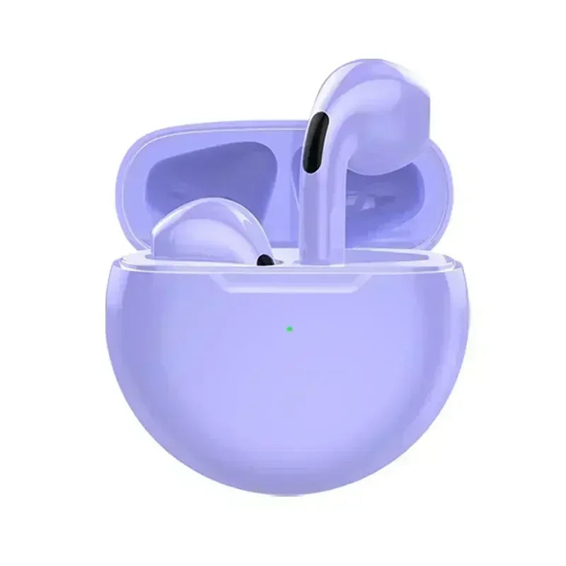 Pro 6 TWS Bluetooth Earphones High-quality Gaming Headset Wireless Noise Cancelling Headset with Mic Earbuds for iPhone Android