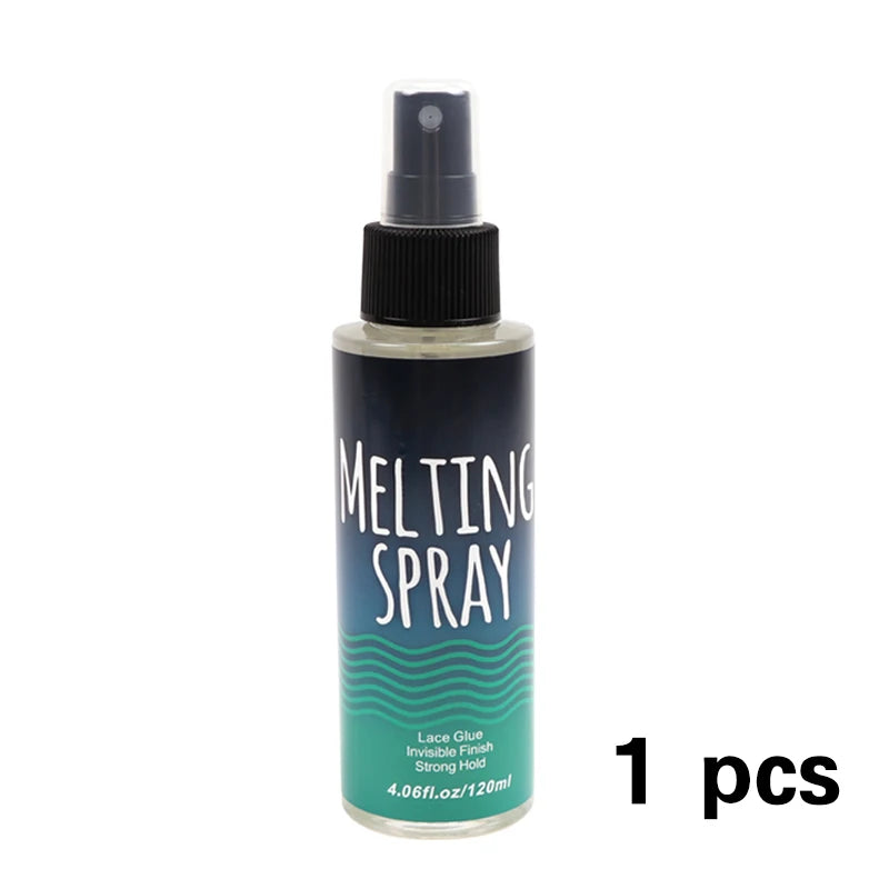 Super Hold Melting Spray Wig Adhesive Glue For Lace Frontal Closure Clear Glue Melting Spray For Lace Wigs Invisible Finishing
