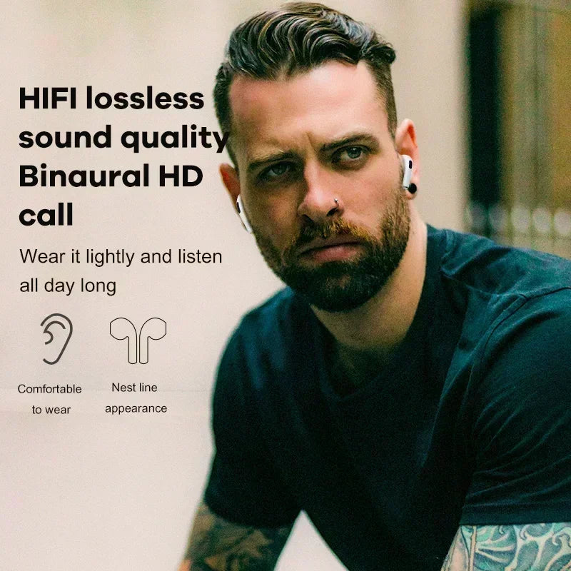 Pro 6 TWS Bluetooth Earphones High-quality Gaming Headset Wireless Noise Cancelling Headset with Mic Earbuds for iPhone Android