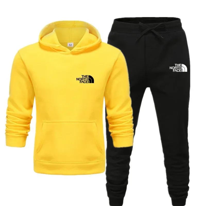 2025 Autumn New print Men's Women Fashion Casual Tracksuits Outdoor Fitness Jogging Hooded Sets Sports Luxury Hoodie+Pants Suit